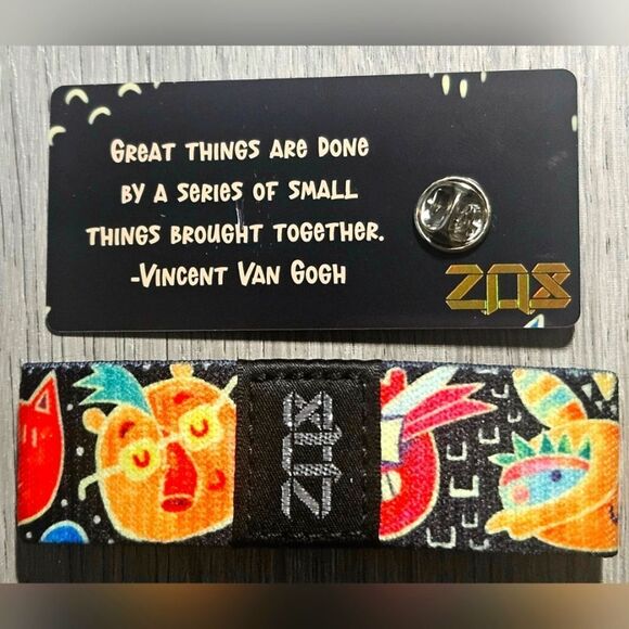 ZOX "YOU'RE CAPABLE OF GREAT THINGS" #845 UNRELEASED GOLDIE VAN GOGH WRISTBAND - Picture 6 of 6